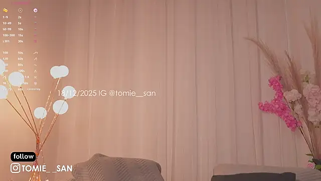 tomie san online show from December 18, 8:34 pm