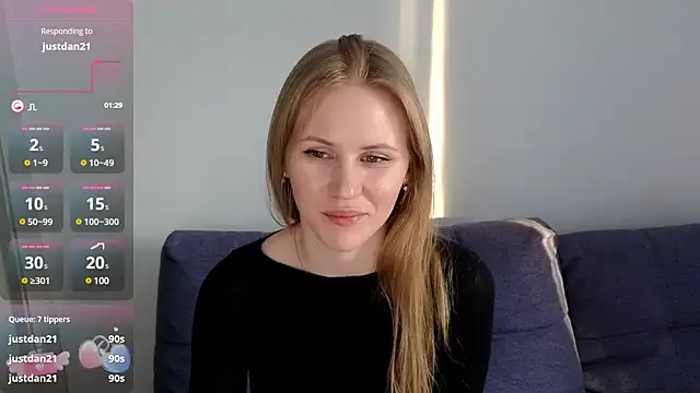 IsabelAllen online show from February 26, 1:11 pm