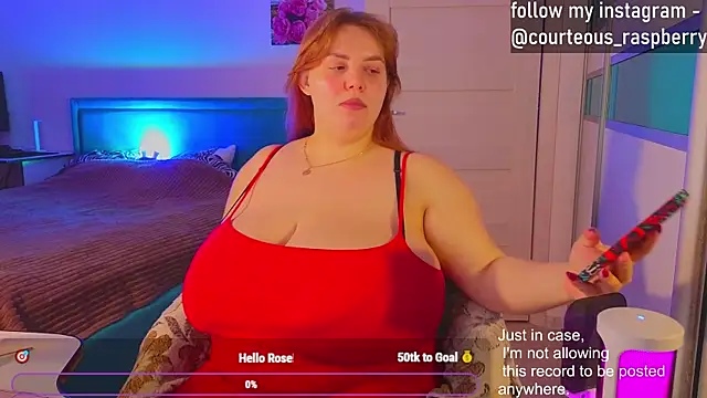 Snapshot of courteous_raspberrry chatting on January 25, 6:45 am courteous raspberrry online show from January 25, 6:45 am