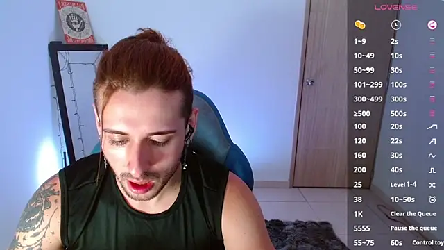 Snapshot of Ares_blue chatting on March 1, 12:12 pm Ares blue online show from March 1, 12:12 pm