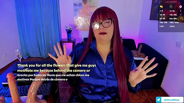 Venus R0se online show from October 25, 1:45 pm