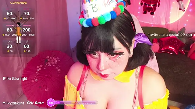 MilkyXSakura online show from February 8, 1:14 am