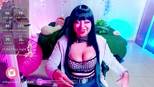 MilkyXSakura online show from March 7, 2:25 am