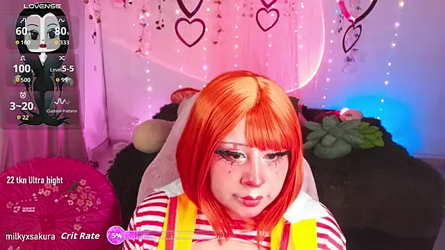 MilkyXSakura online show from March 28, 3:07 am