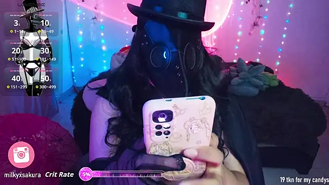 MilkyXSakura online show from November 1, 1:01 am