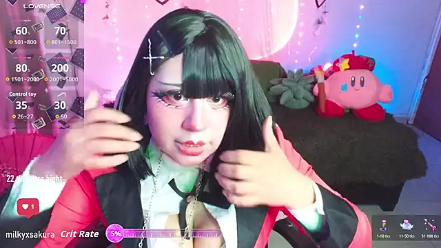 MilkyXSakura online show from April 11, 12:40 am