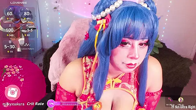 MilkyXSakura online show from October 19, 12:02 am