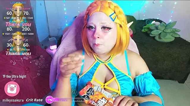 MilkyXSakura online show from January 18, 10:57 pm