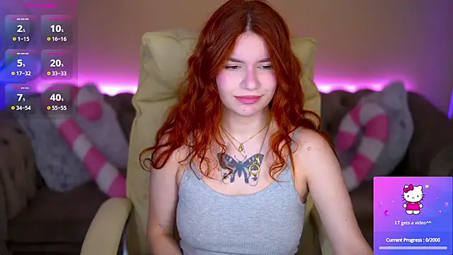 Snapshot of RedShinee chatting on February 3, 7:02 am RedShinee online show from February 3, 7:02 am