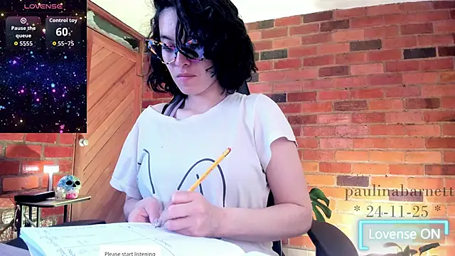 Snapshot of paulinabarnett- chatting on November 25, 4:46 am paulinabarnett- online show from November 25, 4:46 am