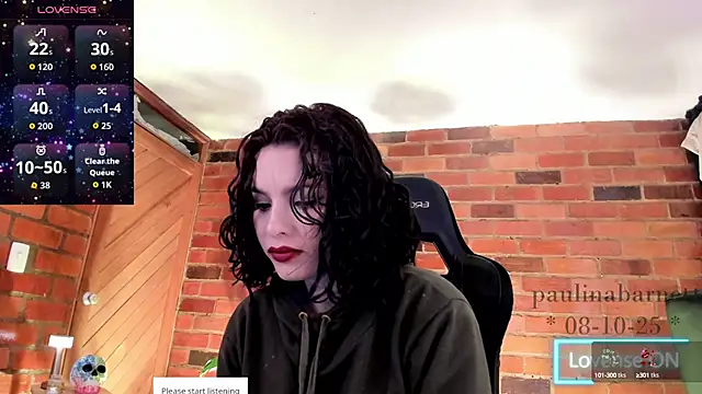 Snapshot of paulinabarnett- chatting on October 8, 9:55 am paulinabarnett- online show from October 8, 9:55 am