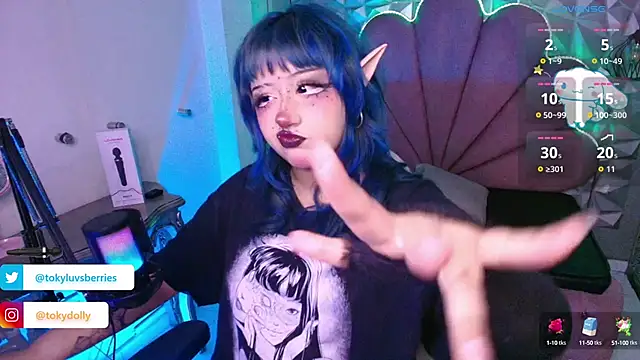 Snapshot of toky_doll chatting on September 25, 7:53 pm toky doll online show from September 25, 7:53 pm