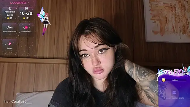Coralie20  online show from April 8, 8:05 am