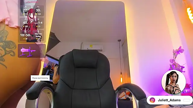 Juliett Adams  online show from March 31, 8:11 pm