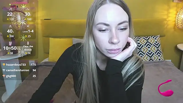 Diana Garrett online show from February 22, 1:30 am