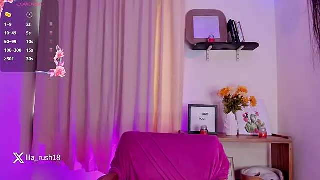 lila rush online show from October 25, 7:14 pm