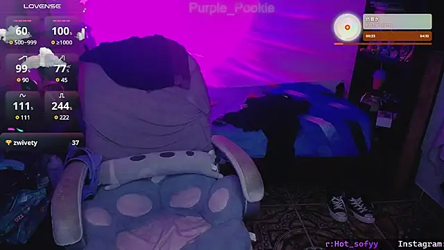 Purple Pookie online show from January 5, 6:35 am