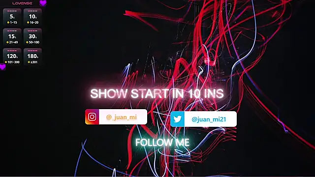 juanmiss online show from January 10, 7:09 pm