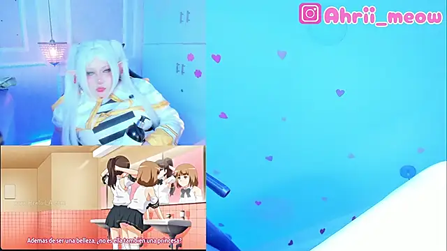 Snapshot of AHRI_LEE chatting on March 13, 4:49 am AHRI LEE online show from March 13, 4:49 am