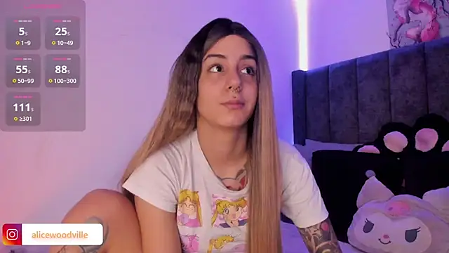 Alice woodville online show from February 13, 3:45 pm