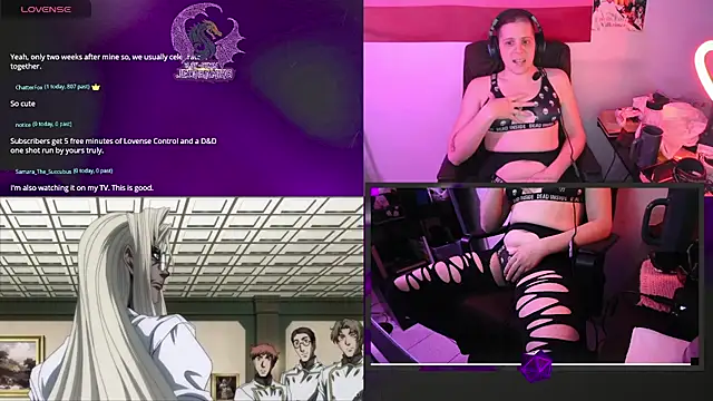 Snapshot of Rae-Suon chatting on February 7, 8:22 am Rae-Suon online show from February 7, 8:22 am