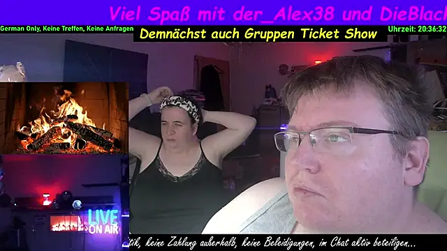 der alex38 online show from February 11, 7:36 pm