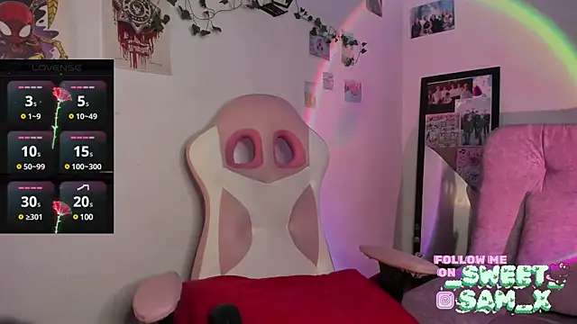 Snapshot of sweet_Samx chatting on March 17, 5:45 am sweet Samx online show from March 17, 5:45 am