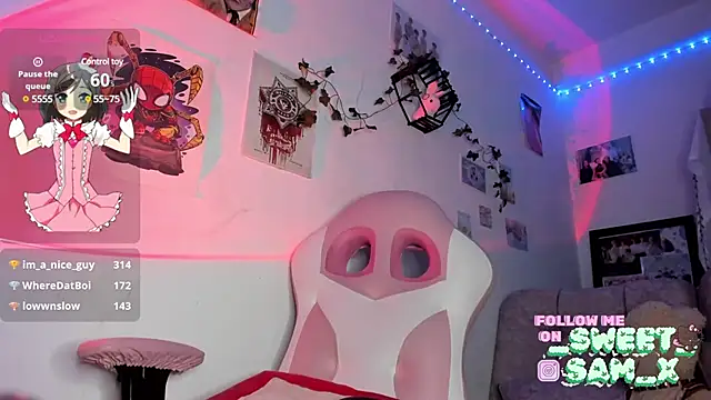 Snapshot of sweet_Samx chatting on February 15, 4:47 am sweet Samx online show from February 15, 4:47 am