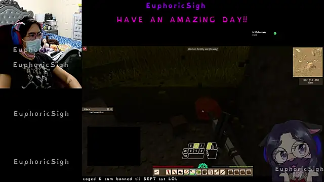 Snapshot of EuphoricSigh chatting on May 27, 6:26 pm EuphoricSigh online show from May 27, 6:26 pm