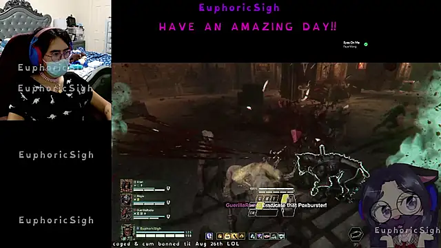 Snapshot of EuphoricSigh chatting on July 4, 8:13 pm EuphoricSigh online show from July 4, 8:13 pm