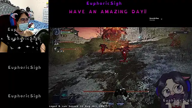 Snapshot of EuphoricSigh chatting on July 1, 8:47 am EuphoricSigh online show from July 1, 8:47 am
