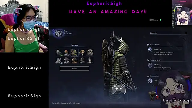 EuphoricSigh online show from February 19, 7:44 pm