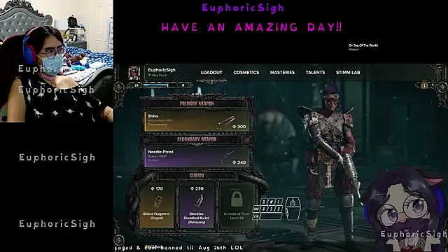 Snapshot of EuphoricSigh chatting on July 4, 12:39 am EuphoricSigh online show from July 4, 12:39 am