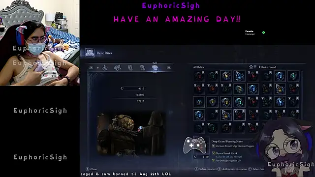 Snapshot of EuphoricSigh chatting on June 6, 3:23 am EuphoricSigh online show from June 6, 3:23 am