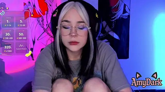  AmyDark online show from April 9, 12:01 am
