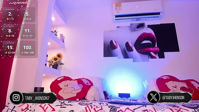 TabyJhonson online show from February 9, 1:20 pm