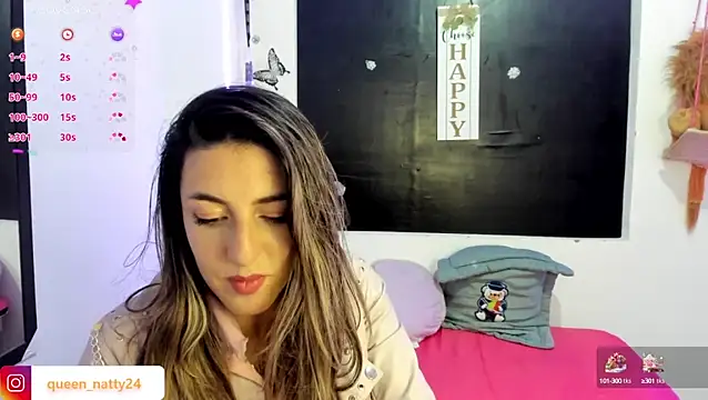 Snapshot of queen-natty chatting on January 28, 4:18 am queen-natty online show from January 28, 4:18 am