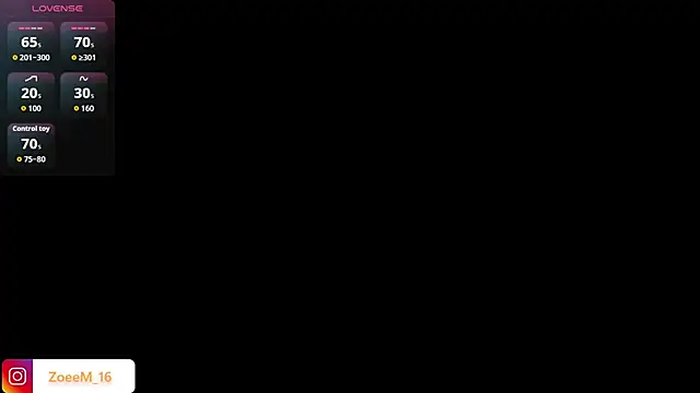 Zoe1 2 online show from March 31, 8:00 pm