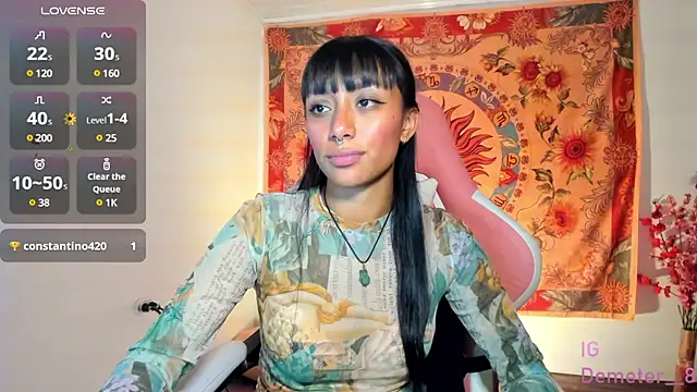 Snapshot of Demeter__ chatting on March 10, 11:38 pm Demeter online show from March 10, 11:38 pm