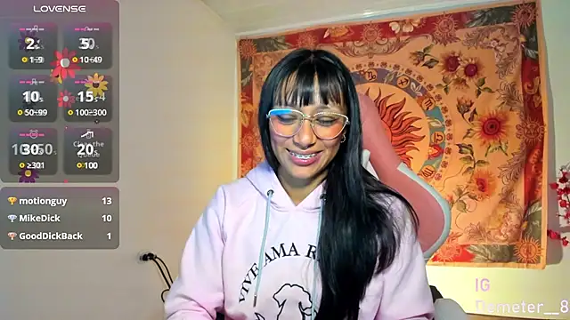 Snapshot of Demeter__ chatting on March 4, 4:17 am Demeter online show from March 4, 4:17 am