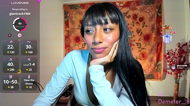 Snapshot of Demeter__ chatting on March 14, 2:31 am Demeter online show from March 14, 2:31 am