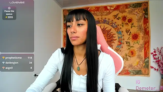 Snapshot of Demeter__ chatting on March 8, 10:13 pm Demeter online show from March 8, 10:13 pm