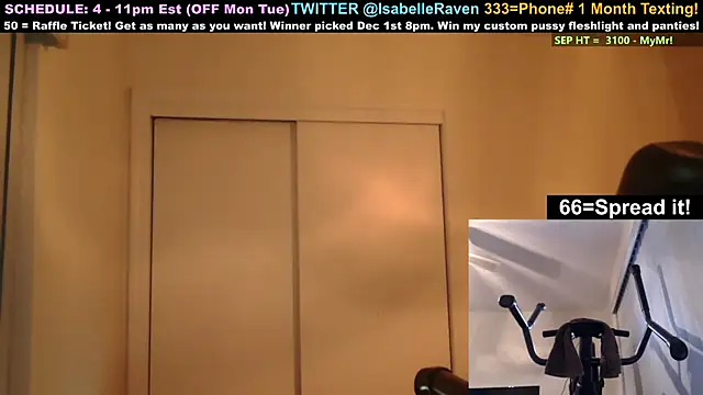 Snapshot of IsabelleRaven chatting on September 20, 11:43 pm IsabelleRaven online show from September 20, 11:43 pm