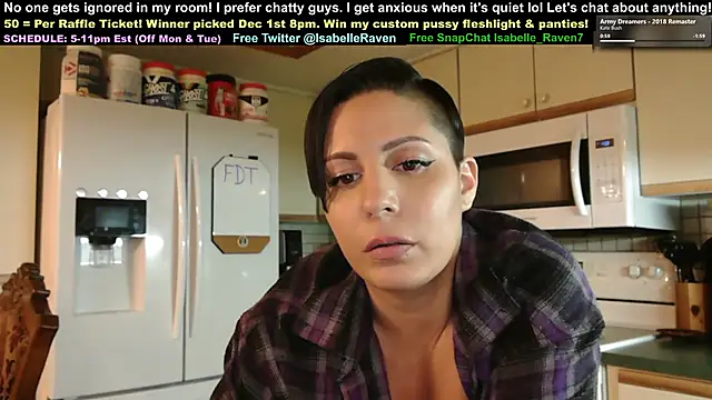 IsabelleRaven online show from November 6, 12:14 am