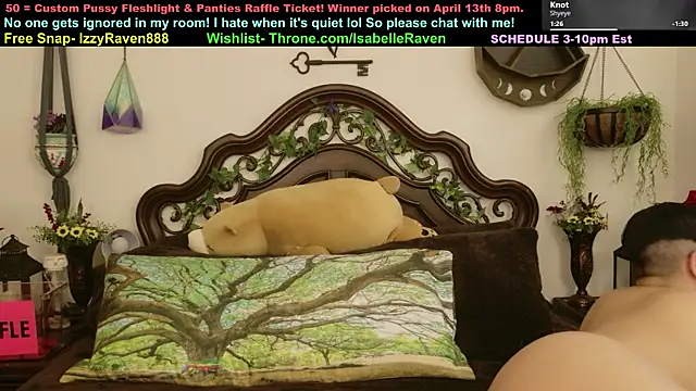 IsabelleRaven online show from April 7, 9:16 pm