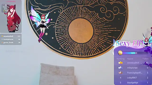 Snapshot of Lunamistyc chatting on March 21, 1:24 am Lunamistyc online show from March 21, 1:24 am