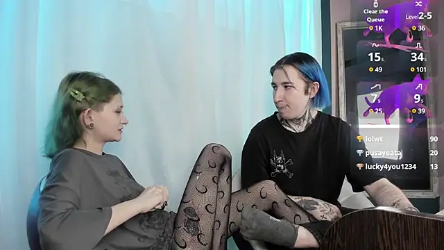 Snapshot of Milten-Trish chatting on January 22, 10:40 am Milten-Trish online show from January 22, 10:40 am