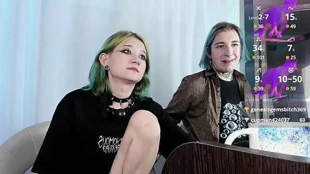 Snapshot of Milten-Trish chatting on January 14, 12:11 am Milten-Trish online show from January 14, 12:11 am