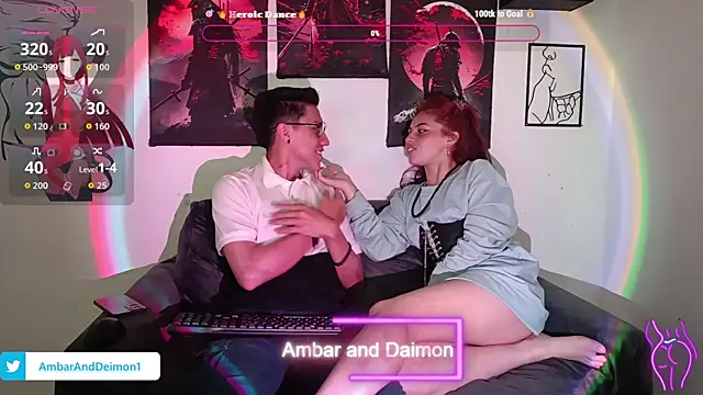Ambar and daimon  online show from September 12, 4:40 pm