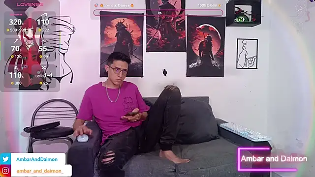Ambar and daimon  online show from October 21, 4:01 am